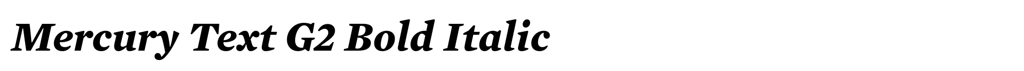 Mercury Text G2 Bold Italic image